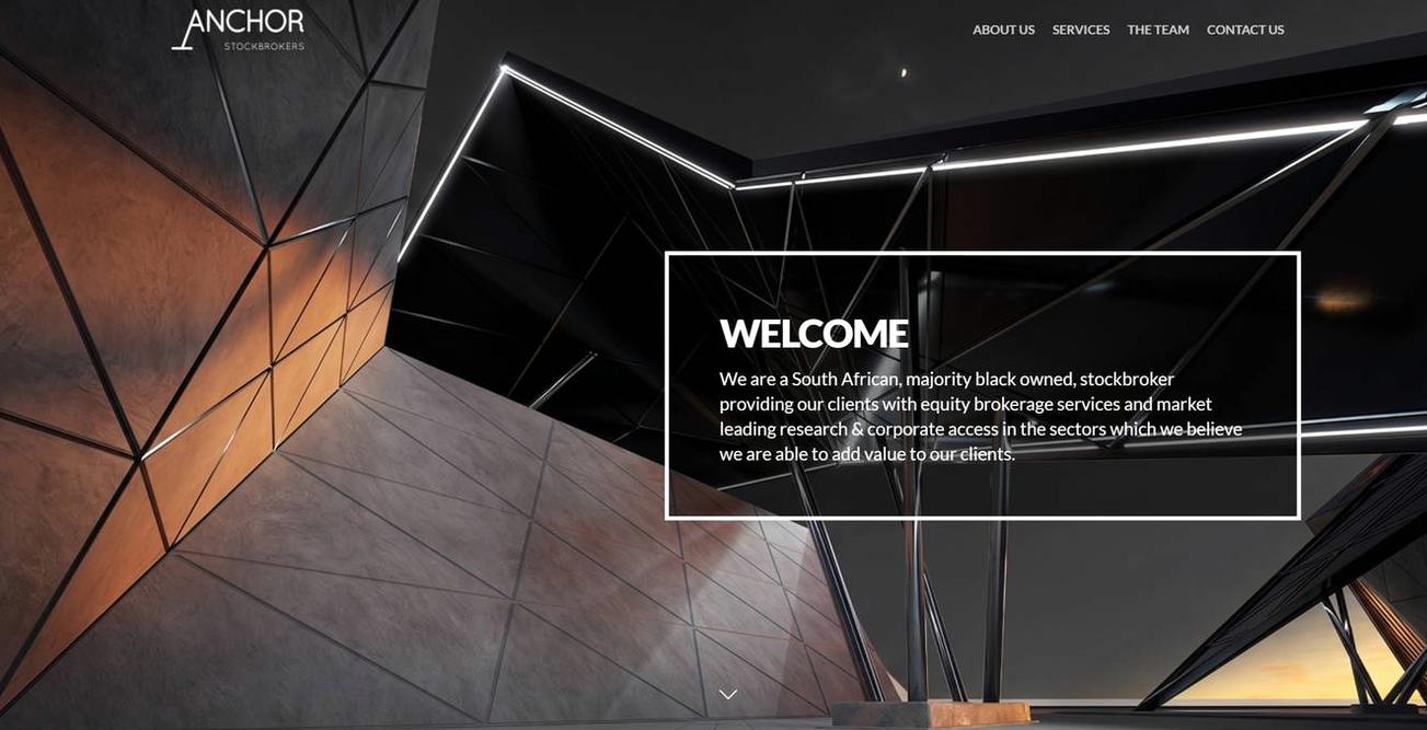 Screenshot of the Anchor Capital website
