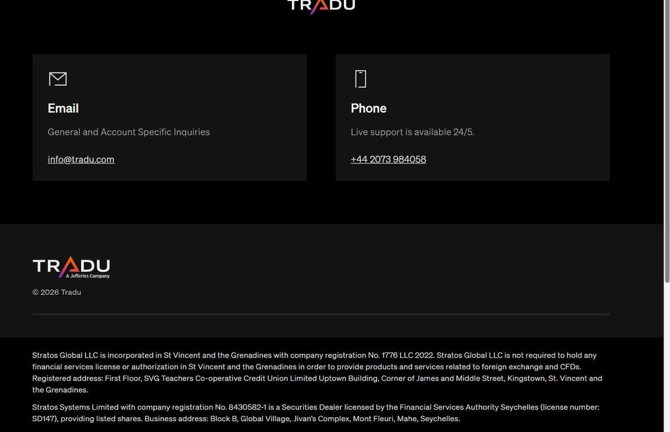 Screenshot of the Tradu website